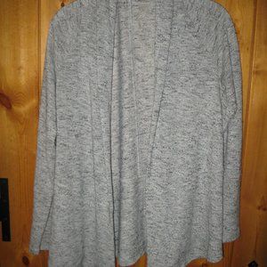 Loft, long gray cardigan